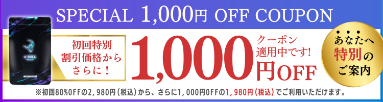 初回特別割引価格からさらに1000円OFF